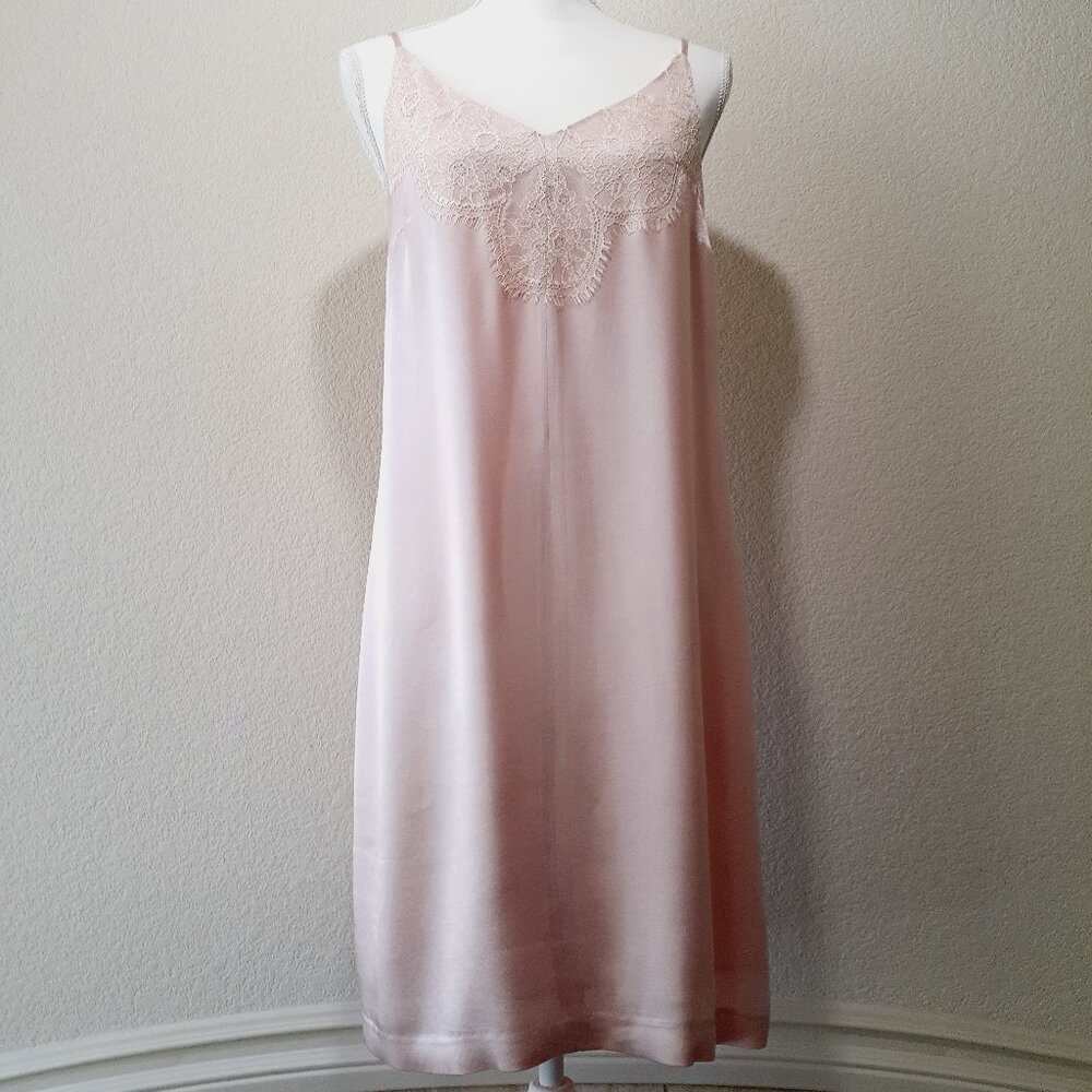 1. State On Point Satin Slip Dress lined NWT